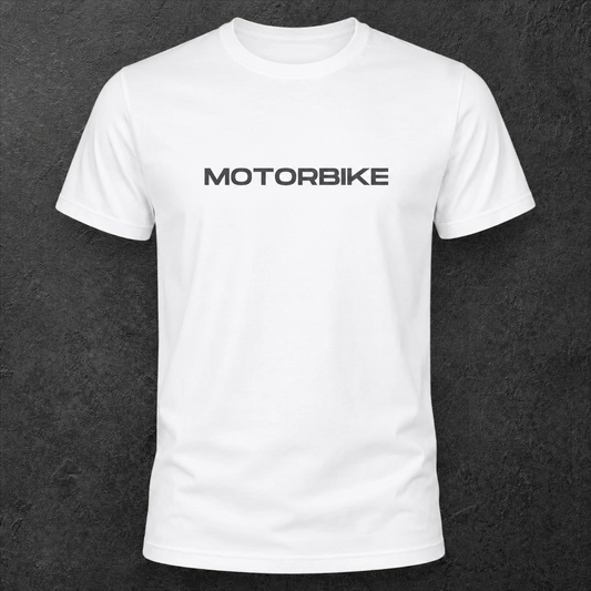 T-shirt blanc " Motorbike "