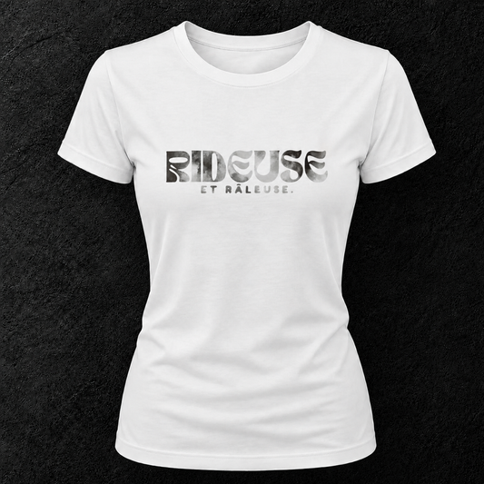 T-shirt blanc " Rideuse et râleuse "