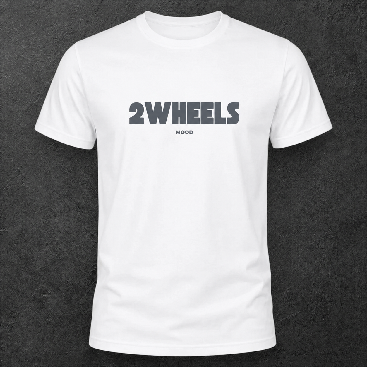 T-shirt blanc " 2wheels mood "