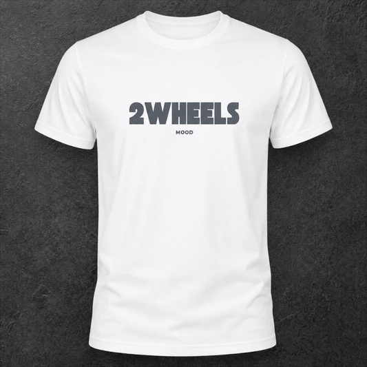 T-shirt blanc " 2wheels mood "