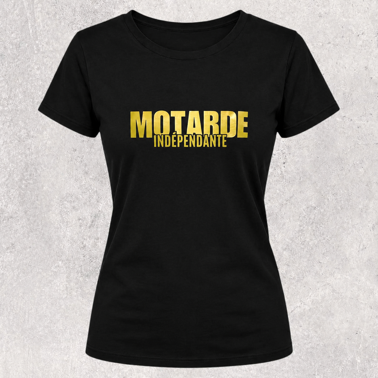 T-shirt noir " Motarde indépendante "
