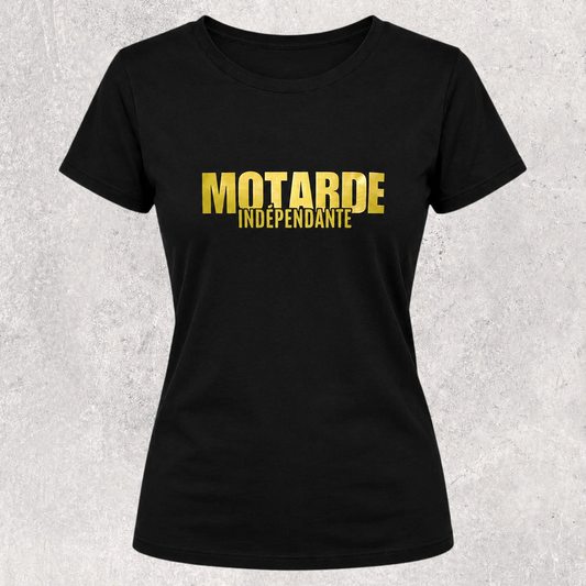 T-shirt noir " Motarde indépendante "