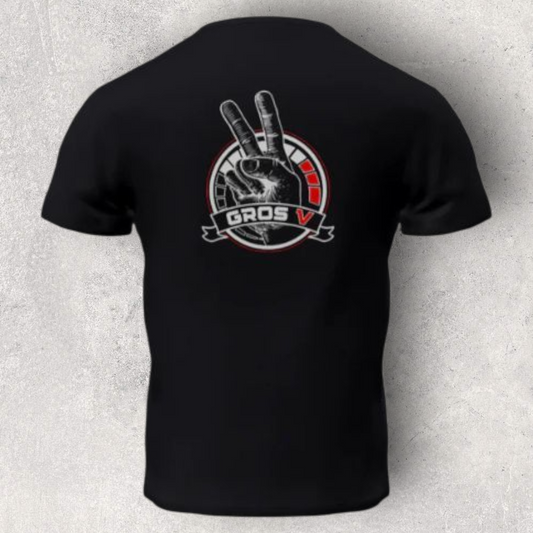 Tee-shirt à manche courte pour motard " Gros V " By Evasiontime
